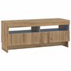 vidaXL Mueble de TV LED Roble artisan Madera de ingenier&iacute;a