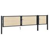vidaXL Puerta de valla de acero y madera de abeto 413x75 cm