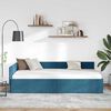 vidaXL Estructura de cama en esquina Azul 80 cm x 200 cm Terciopelo