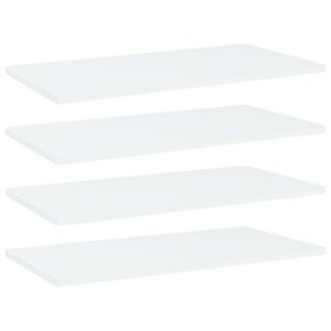 vidaXL Estantes para estanter&iacute;a 4 uds contrachapada blanco 60x30x1,5cm