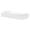 vidaXL Estructura de cama madera maciza blanco 90x200 cm