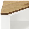 vidaXL Armario de esquina de madera maciza de roble 59x36x180 cm
