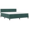 vidaXL Cama tipo Box Spring Verde oscuro 180 x 200 cm Terciopelo