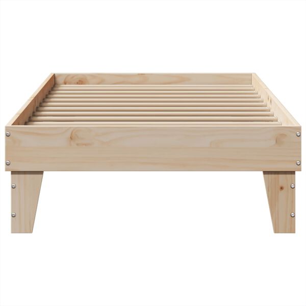 vidaXL Estructura de cama sin colchón madera maciza de pino 90x190 cm