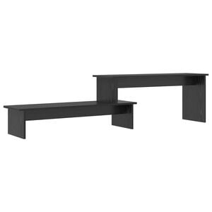 vidaXL Conjunto de mueble de TV Roble Negro 180,5 x 30 x 43 cm