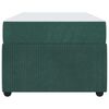 vidaXL Estructura de cama con colch&oacute;n Verde oscuro 100 x 200 cm tela