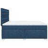 vidaXL Cama box spring con colch&oacute;n tela azul 180x200 cm