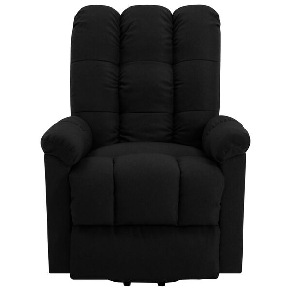 vidaXL Sill&oacute;n elevable tela negro