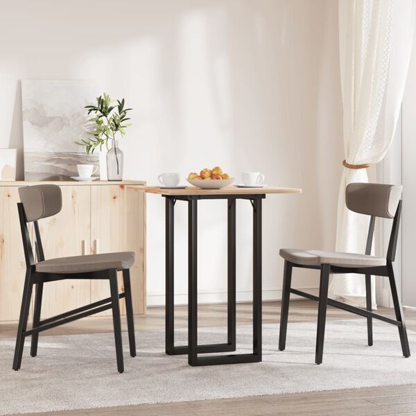 vidaXL Patas de mesa de comedor estructura O acero 80x40x73 cm