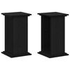 vidaXL Soporte de plantas Roble Negro 33 x 33 x 60 cm
