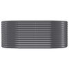vidaXL Jardinera arriate acero galvanizado antracita 175x100x68cm
