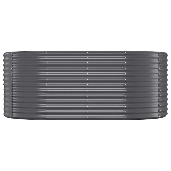 vidaXL Jardinera arriate acero galvanizado antracita 175x100x68cm