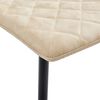 vidaXL Sillas de comedor 4 unidades cuero sint&eacute;tico color crema