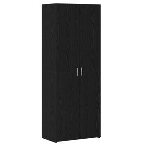 vidaXL Aparador alto Roble Negro 70 x 42,5 x 185 cm