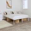 vidaXL Estructura de cama sin colch&oacute;n metal blanco 140x190 cm