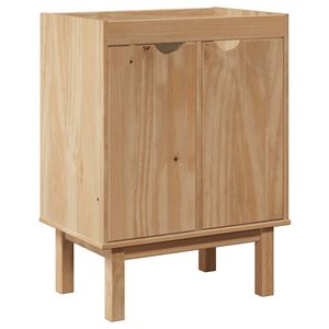 vidaXL Mueble de lavabo de ba&ntilde;o OTTA madera maciza de pino 59x40x80 cm