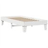 vidaXL Estructura de cama sin colch&oacute;n madera maciza blanca 90x190 cm