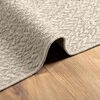 vidaXL Alfombra ZIZUR apariencia yute interior exterior crema 80x250cm