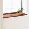 vidaXL Umbral de Ventana Madera Marr&oacute;n 160 x 50 x 4,5 cm PVC