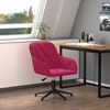 vidaXL Silla de oficina giratoria de terciopelo rojo tinto