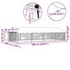 vidaXL Perrera de exterior con tejado 600x300x150 cm