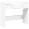vidaXL Mesa Consola Blanco 90 x 35 x 80 cm Madera de ingenier&iacute;a