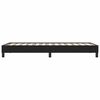 vidaXL Cama box spring sin colch&oacute;n cuero sint&eacute;tico negro 100x210 cm