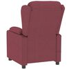 vidaXL Sill&oacute;n reclinable el&eacute;ctrico tela rojo tinto