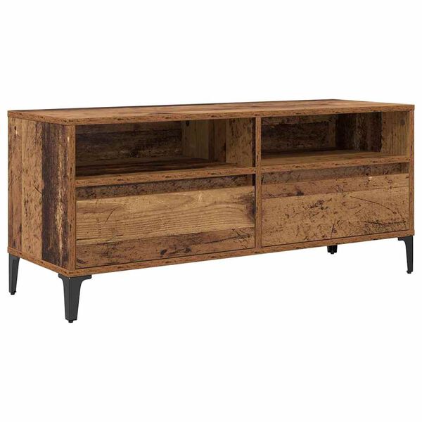vidaXL Gabinete de TV con caj&oacute;n Madera Vieja 100 x 34,5 x 44,5 cm