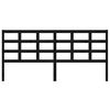 vidaXL Cabecero de cama madera maciza de pino negro 205,5x4x100 cm