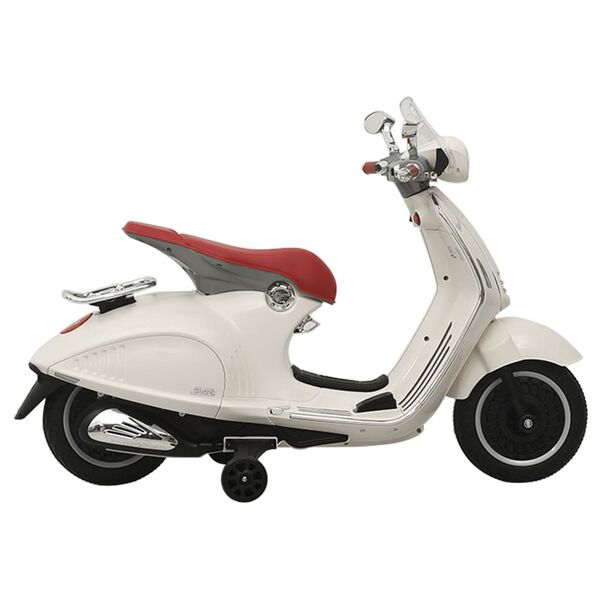 vidaXL Moto eléctrica para niños Vespa GTS300 blanca