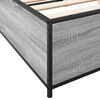 vidaXL Estructura cama madera ingenier&iacute;a metal gris Sonoma 135x190 cm