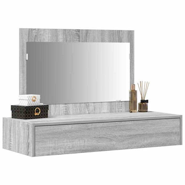 vidaXL Mesa Tocador Gris 100 x 40 x 70 cm Madera de ingenier&iacute;a