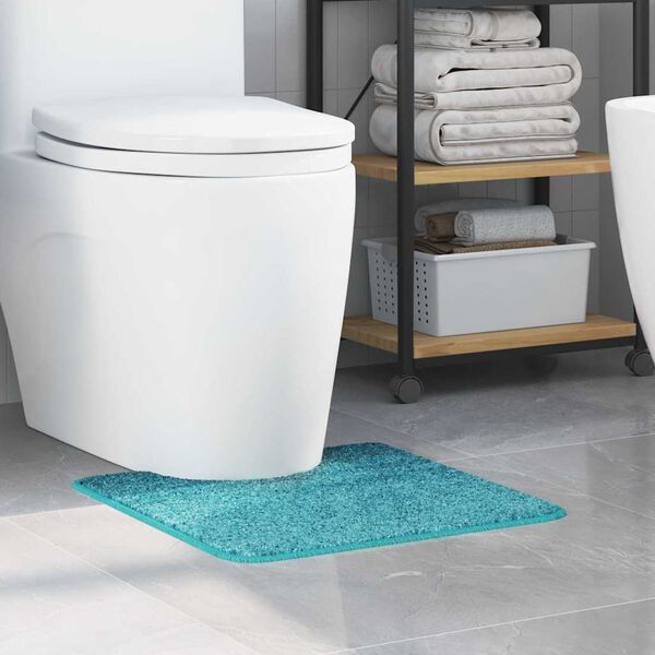 vidaXL Alfombra antideslizante para baño con corte para inodoro