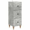 vidaXL Cajonera Gris Hormig&oacute;n 33 x 34,5 x 90 cm Madera de Ingenier&iacute;a