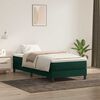 vidaXL Cama box spring sin colch&oacute;n terciopelo verde oscuro 80x210 cm