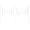 vidaXL Cabecero de repuesto de metal blanco 150 cm