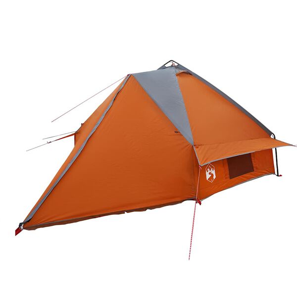 vidaXL Tienda tipi con techo Gris y naranja 490 x 410 x 210 cm