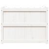 vidaXL Jardinera de madera maciza de pino blanca 90x50x70 cm