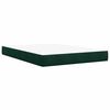 vidaXL Cama box spring con colch&oacute;n terciopelo verde oscuro 140x190 cm