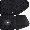 vidaXL Alfombrilla de Coche 3 pcs Negro Goma