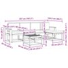 vidaXL Conjunto de sof&aacute;s de exterior 6 pcs Gris Natural y Claro
