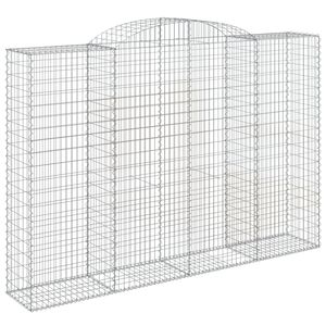 vidaXL Cesta gaviones forma arco hierro galvanizado 300x50x200/220 cm