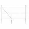 vidaXL Valla Euro Exterior con Picos 10 x 1 m Acero Galvanizado Malla
