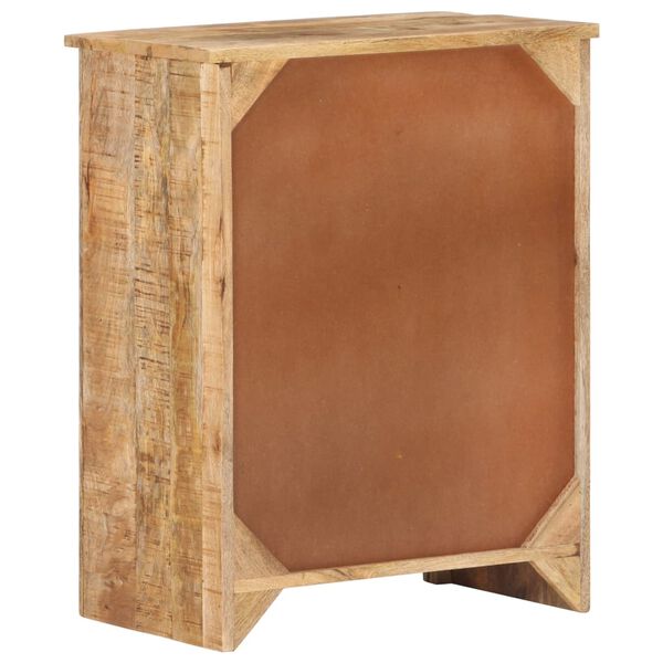 vidaXL Aparador de madera de mango rugosa 59x35x75 cm