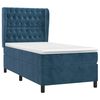 vidaXL Cama box spring con colch&oacute;n terciopelo azul oscuro 90x200 cm