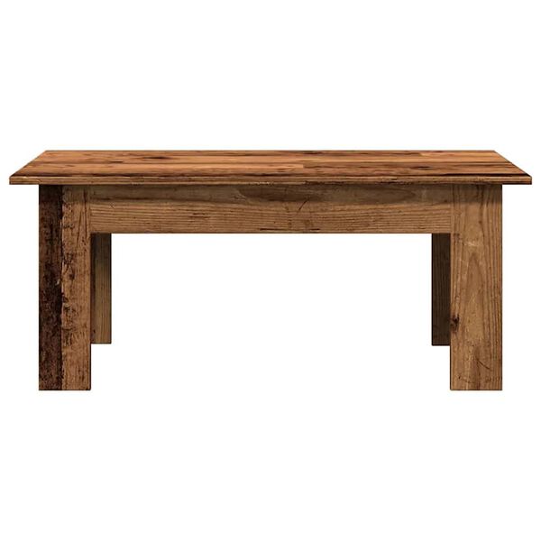 vidaXL Mesa de centro madera contrachapada madera envejecida