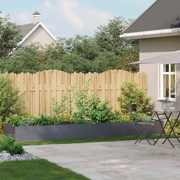vidaXL Jardinera acero gris antracita 360x80x40 cm