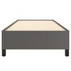 vidaXL Estructura de cama sin colchón cuero sintético gris 90x200 cm