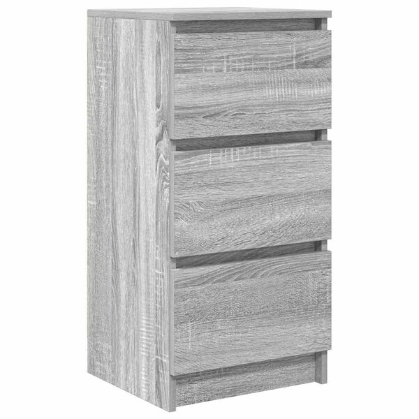 vidaXL Aparador Sonoma gris 37,5x35x76 cm madera de ingenier&iacute;a
